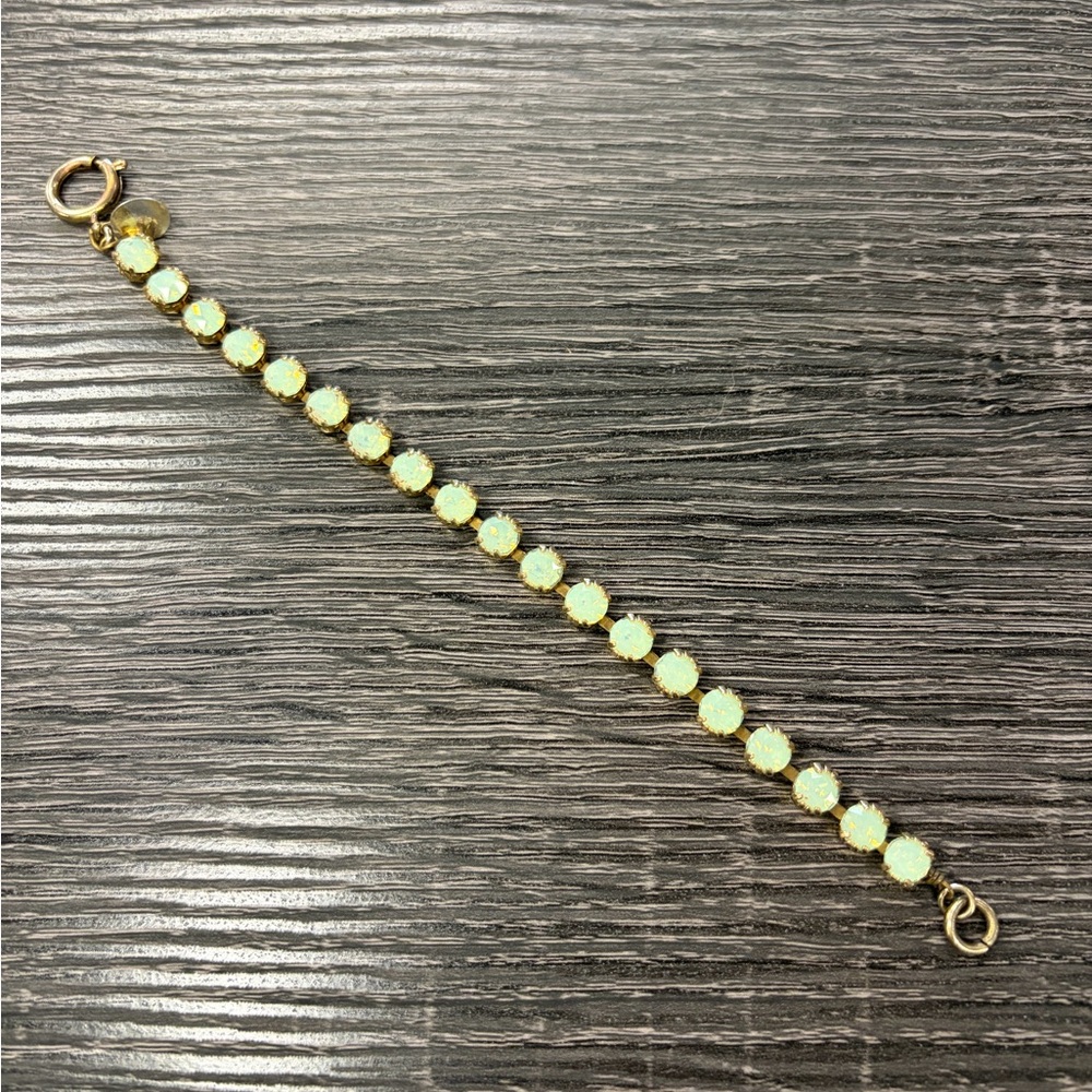 Victoria Lynn Gold Bracelet with Opalescent Accents